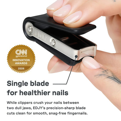 EDJY Fingernail Cutter - Precision Stainless Steel Nail Cutter for Fingernails | Sharp Blade, Ergonomic Design, Durable & Rust-Resistant | Ideal for Men and Women
