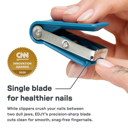 EDJY Fingernail Cutter - Precision Stainless Steel Nail Cutter for Fingernails | Sharp Blade, Ergonomic Design, Durable & Rust-Resistant | Ideal for Men and Women